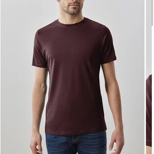 The Barakett Tee in Deep Bordeaux - Size M